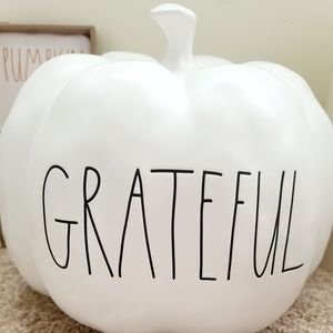 LARGE Rae Dunn "Grateful" Pumpkin 2020